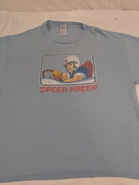 Speed Racer Baby Blue Tshirt Size XL